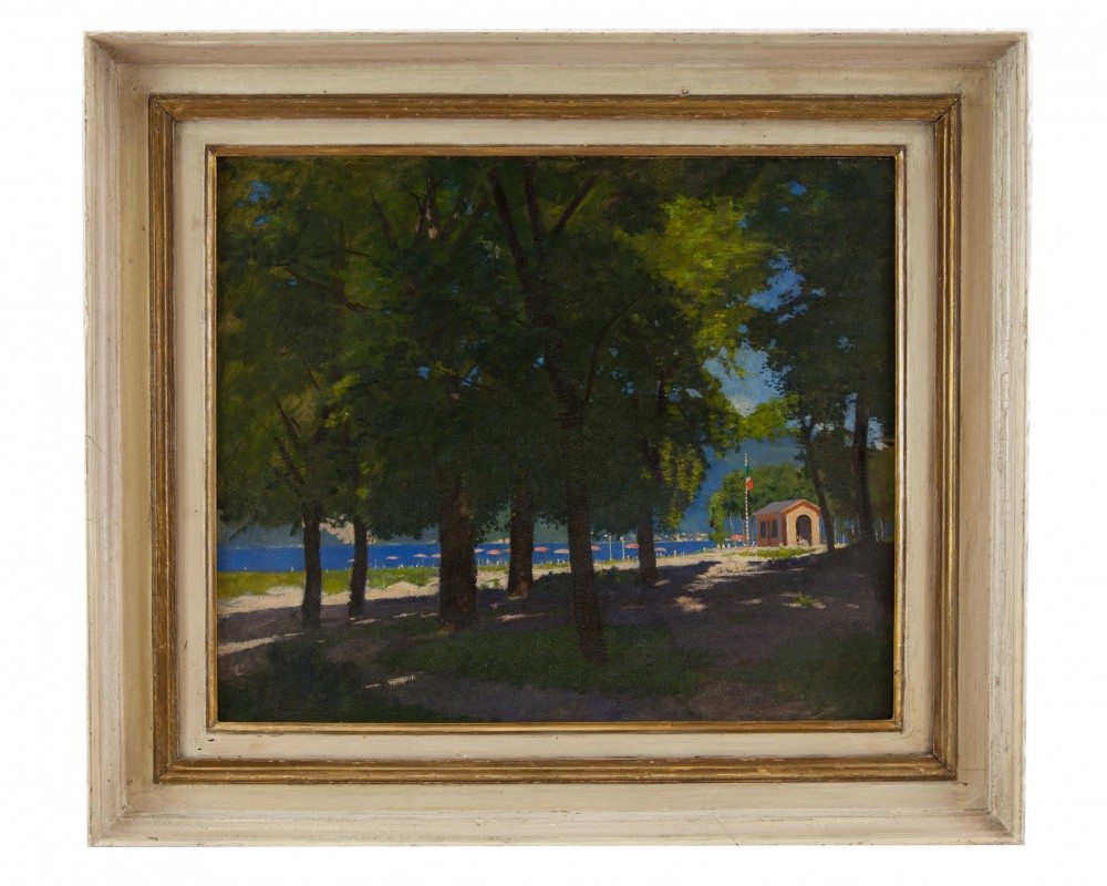 giuseppe didone: Spiaggia sul Lago di Como